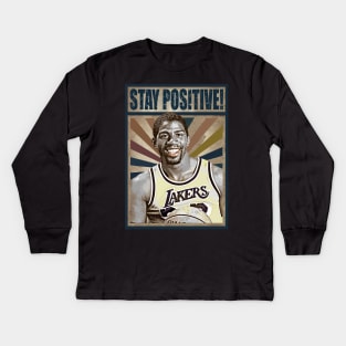 stay positive Kids Long Sleeve T-Shirt